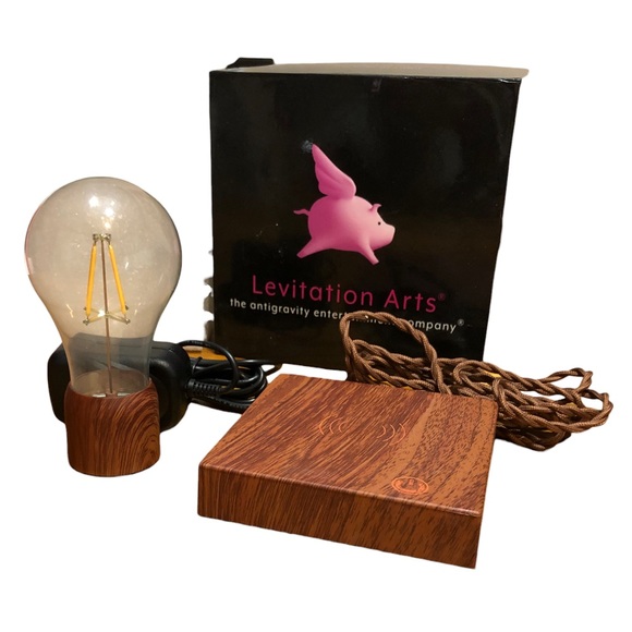 LEVITATION ARTS Magnetic Levitating Floating Wireless LED Light Bulb Desk Lamp - Picture 7 of 7